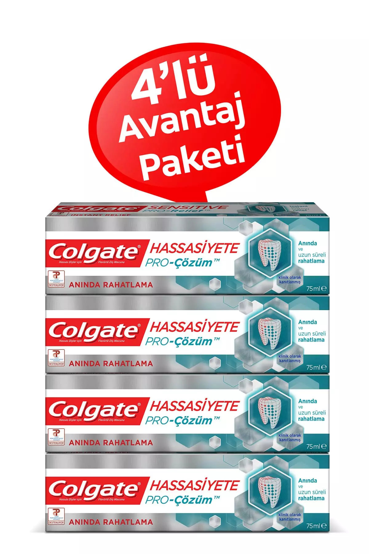 Toothpaste Sensitivity Pro Solution Instant Relief 4 x 75 ml