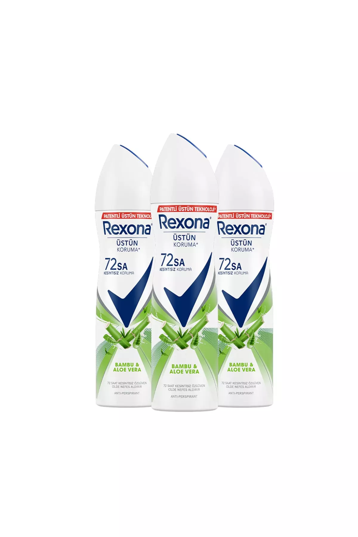 Women Spray Deodorant Bamboo & Aloe Vera 72 Hours Continuous Superior Protection 150mlx3