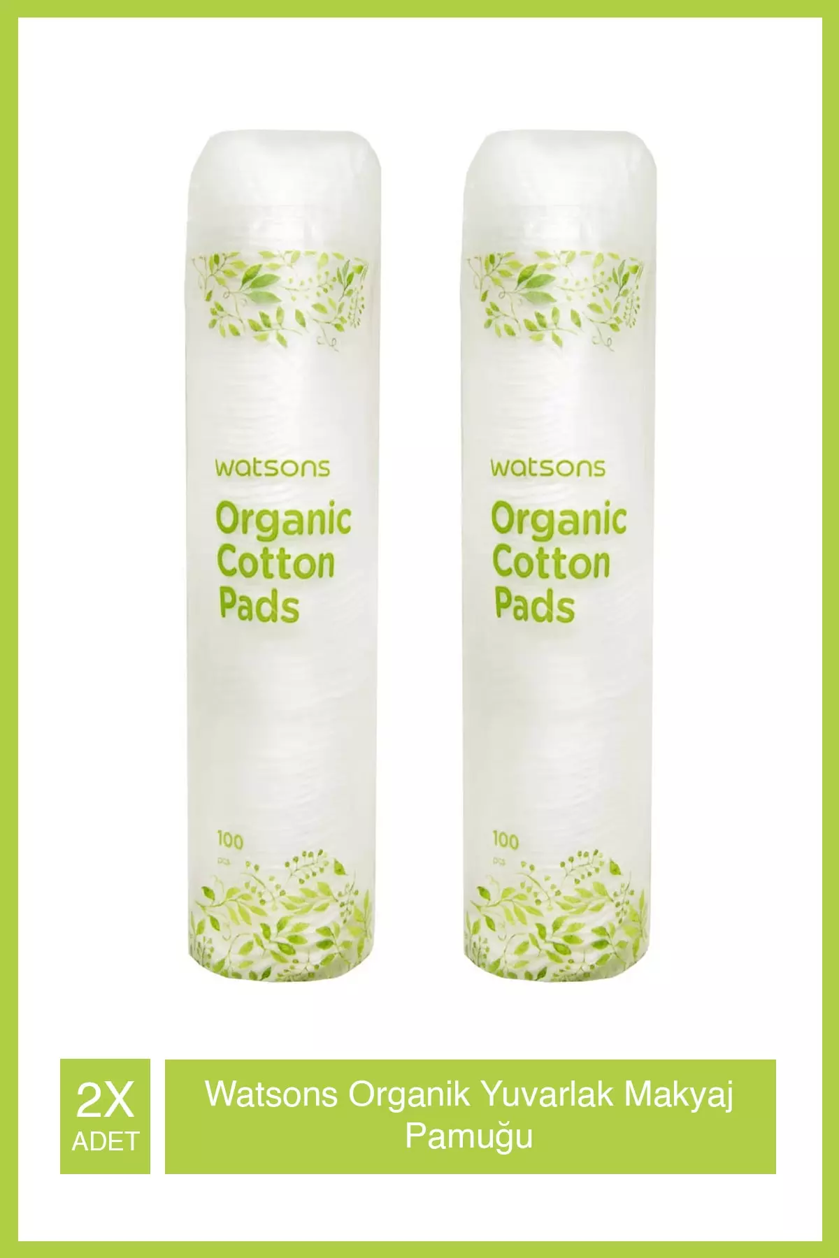 Organic Round Makeup Cotton 100 Pieces X2 Pieces