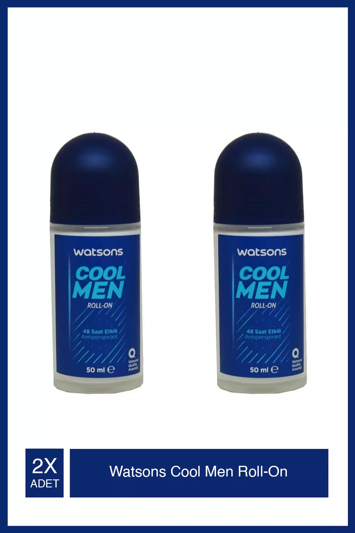 Cool Men 48 Hour Effective Roll-on 50 Ml X2 Pieces
