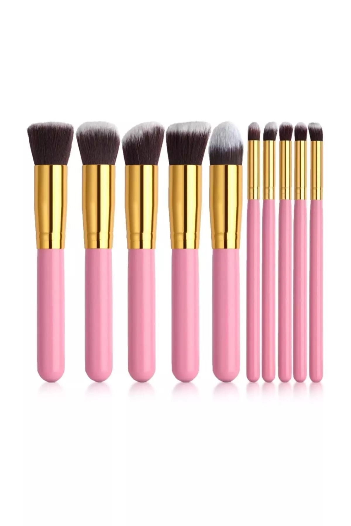 Makeup Brush Set 10 Pieces Pink