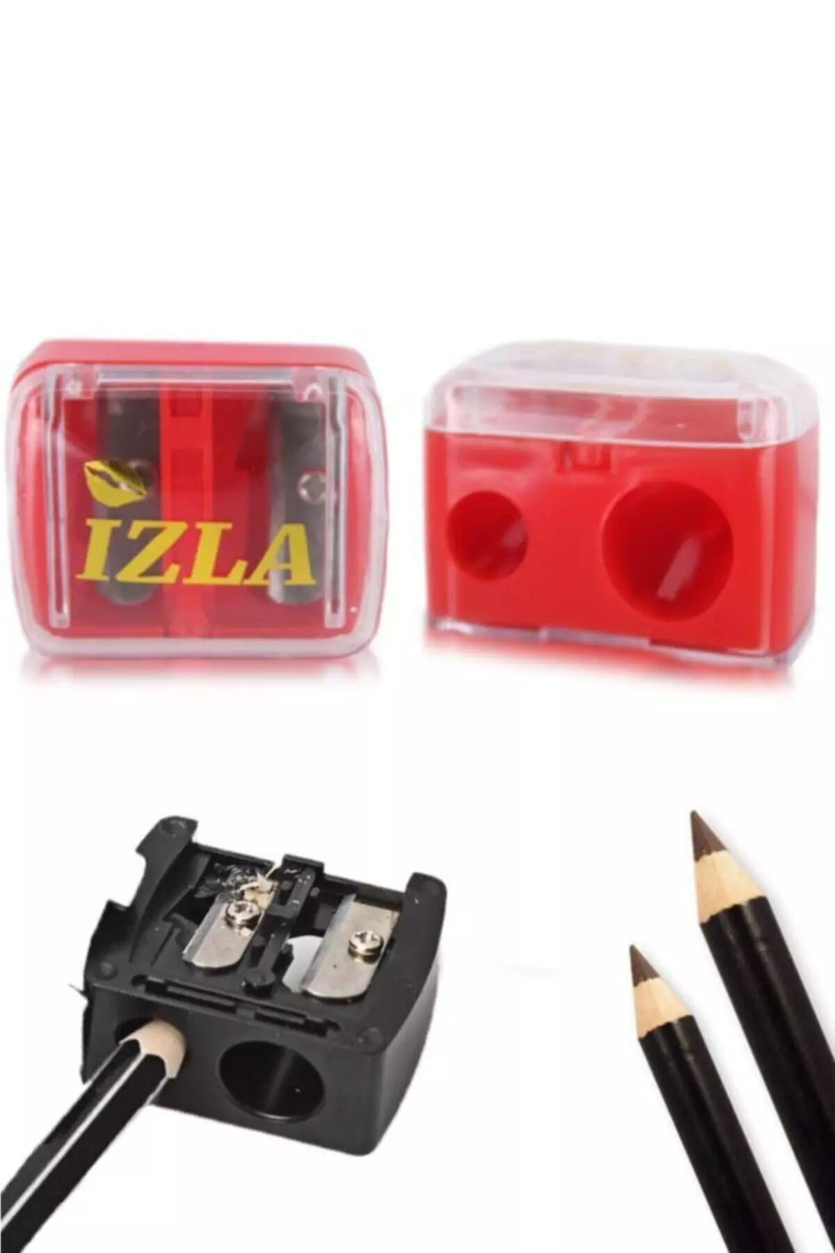 Red 2-Pack Pencil Sharpener