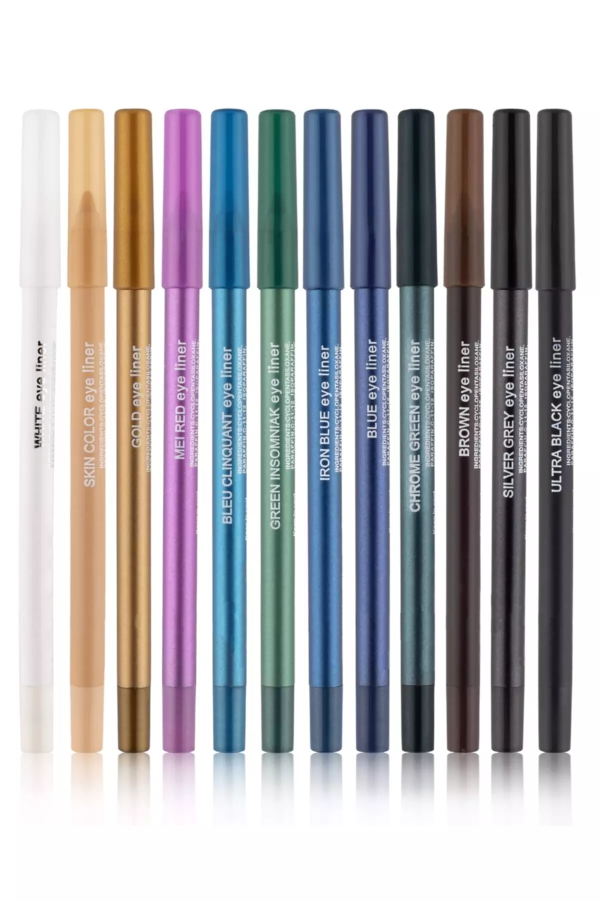 12 Color Neon Oil Eye Pencil Set