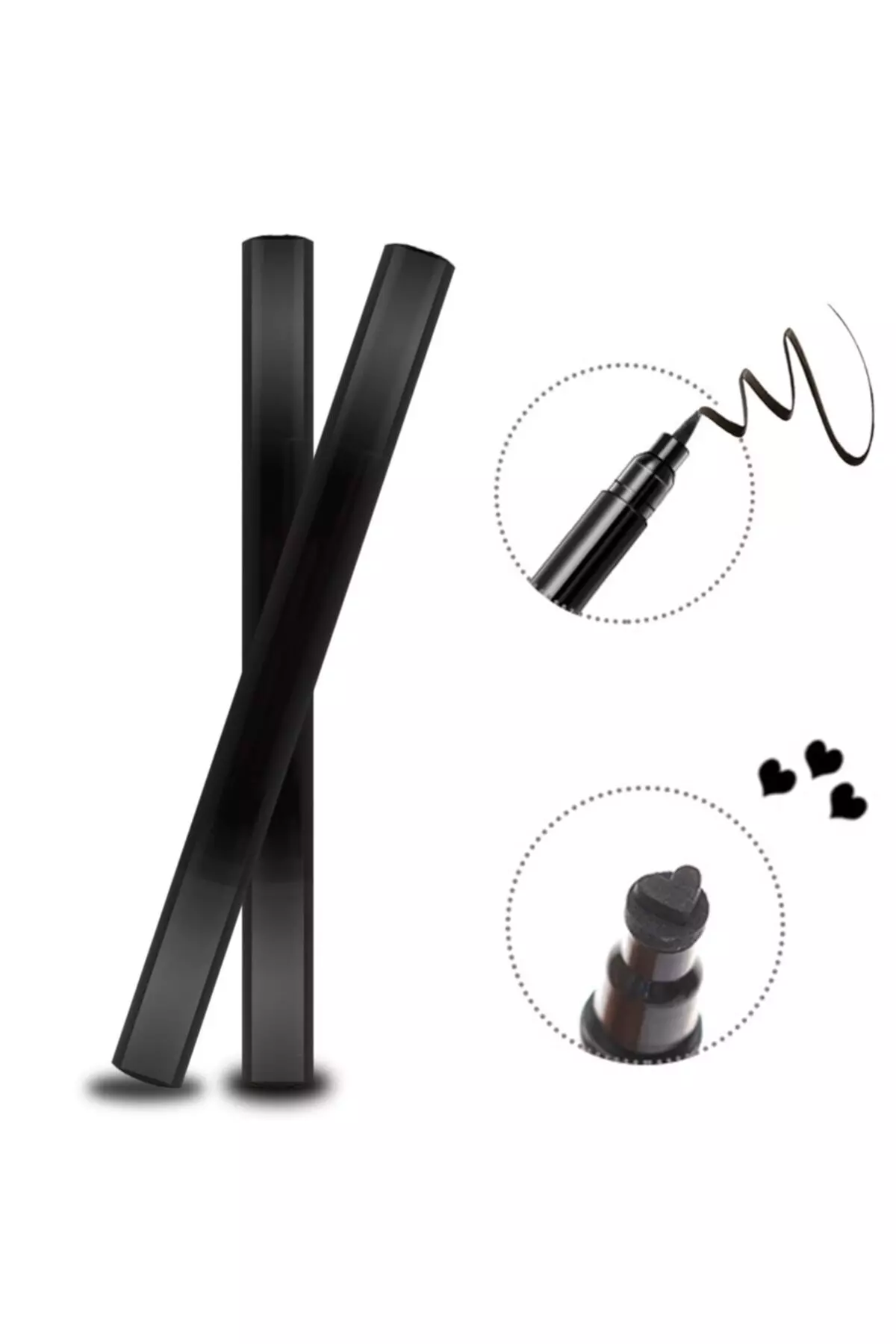 Double-Ended Heart Patterned Eyeliner