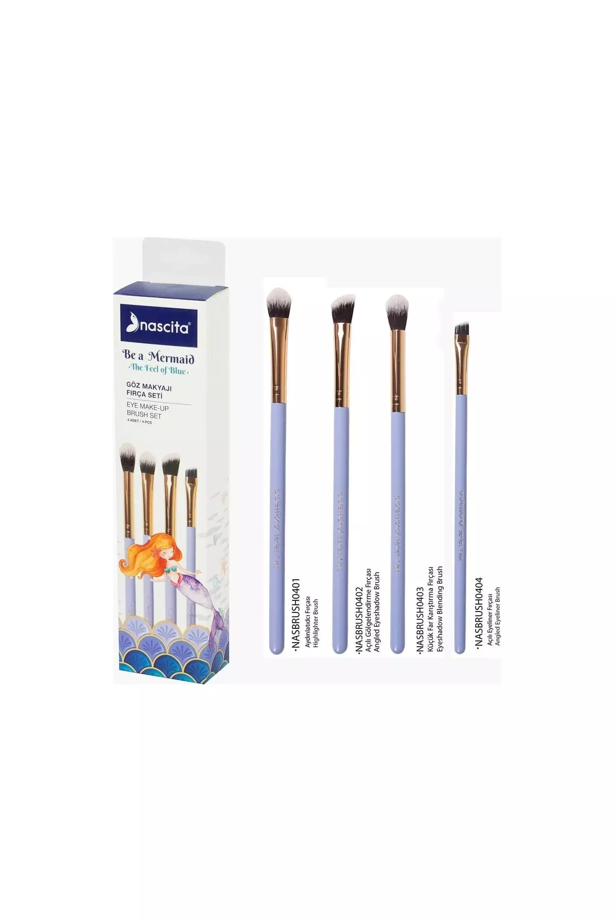 Be A Mermaid Sea Girl Series Eye Makeup Brush Set - 87