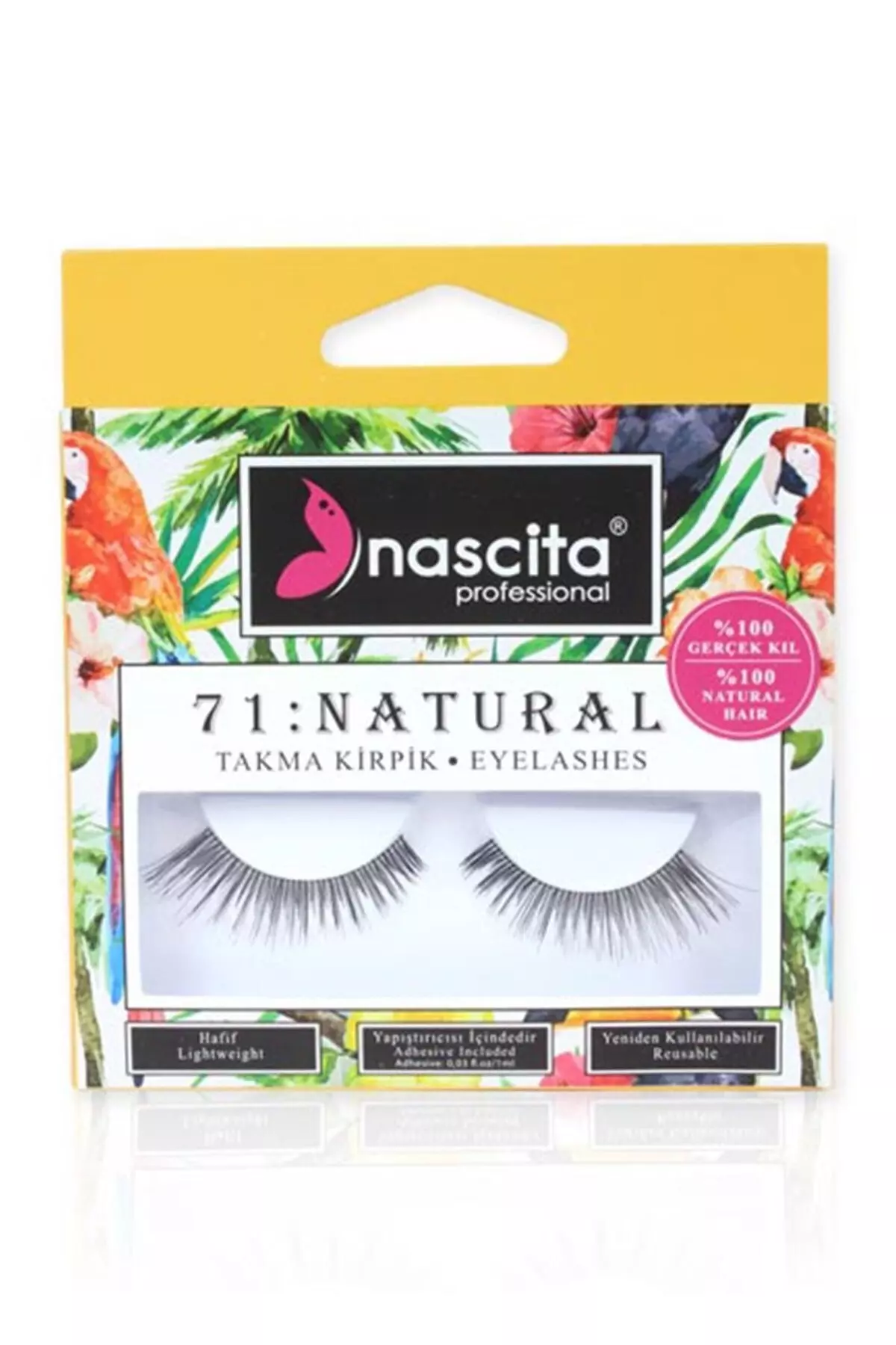 Natural False Eyelashes (%100 Real Hair) No71