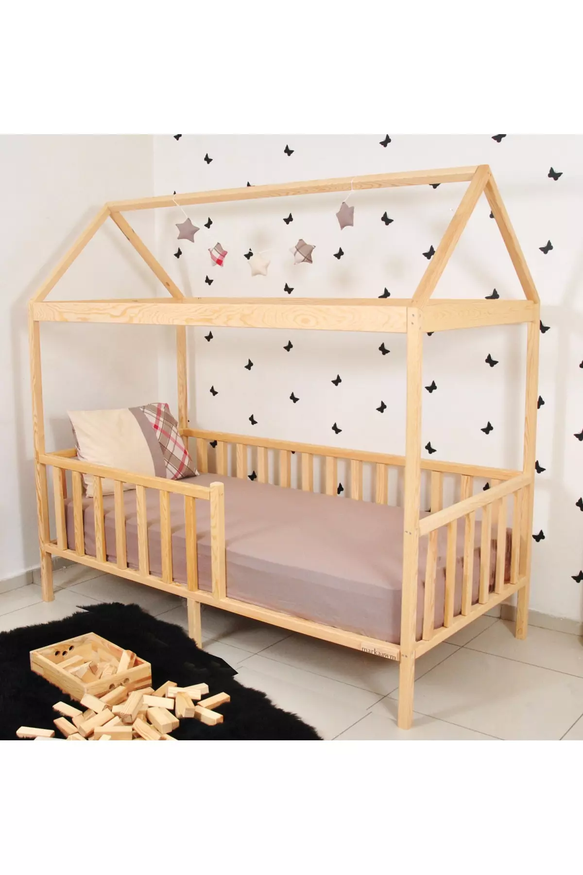 Montessori Bed Child Bed 90x190 Baby Crib Drop