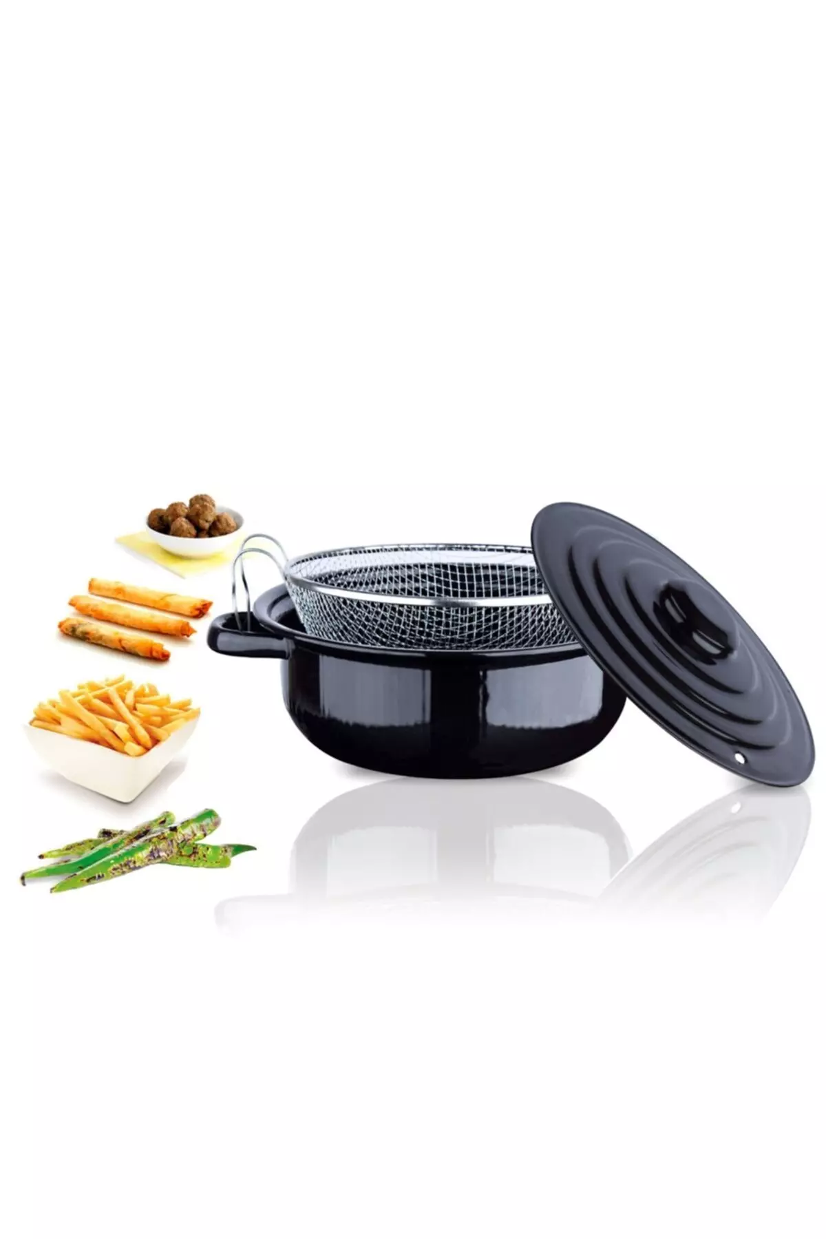 Enamel Wire Potato Chip Frying Pan