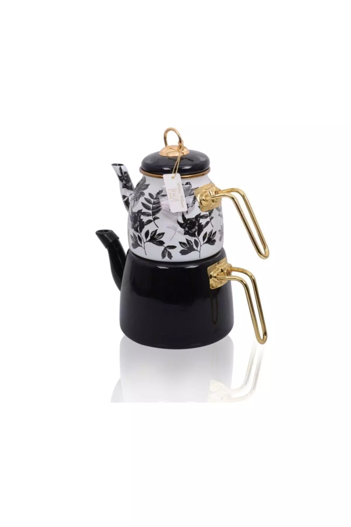 Elite Class Black Enamel Teapot 200813