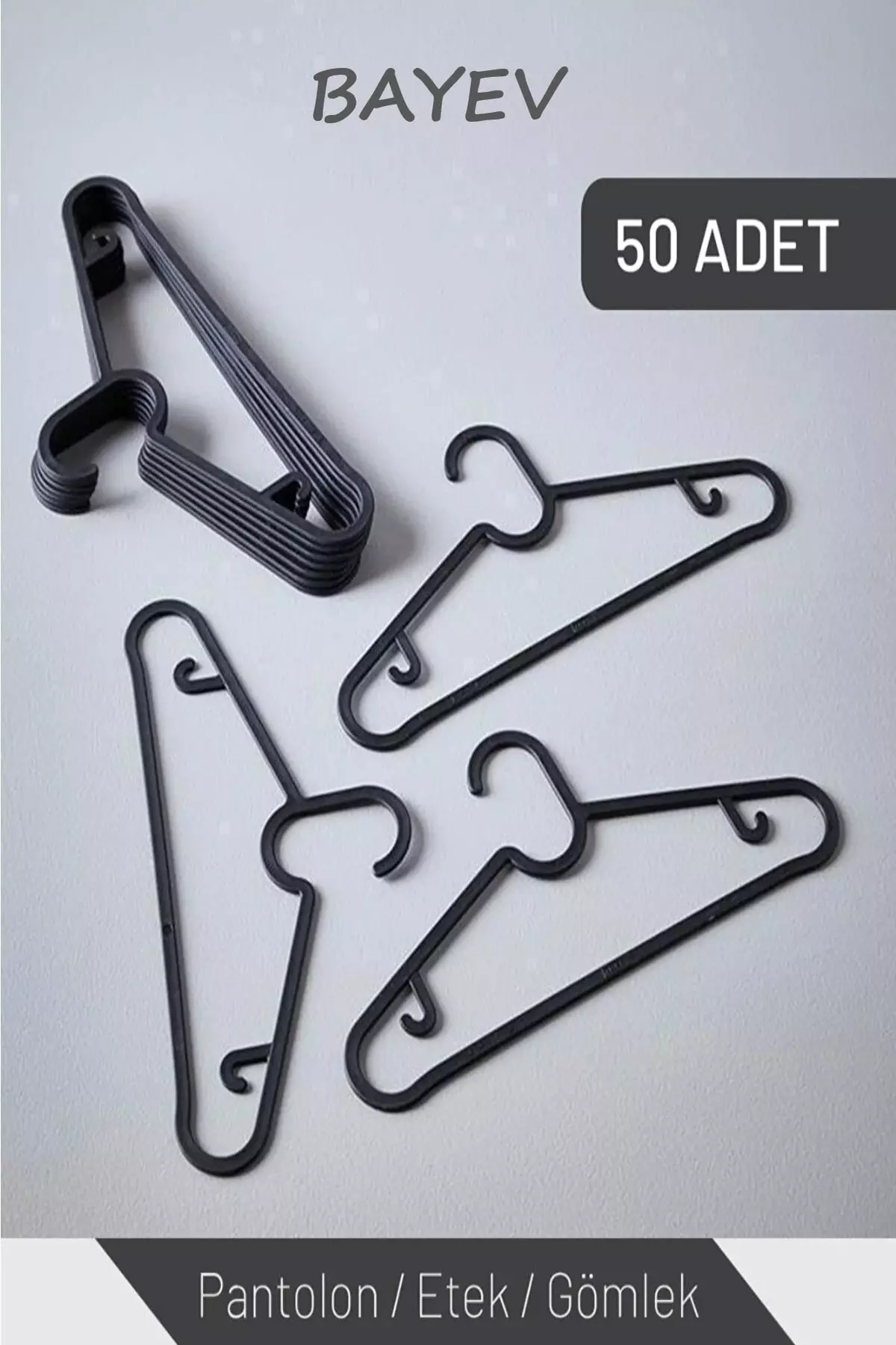 50 Pieces of Plastic Clothes Hanger