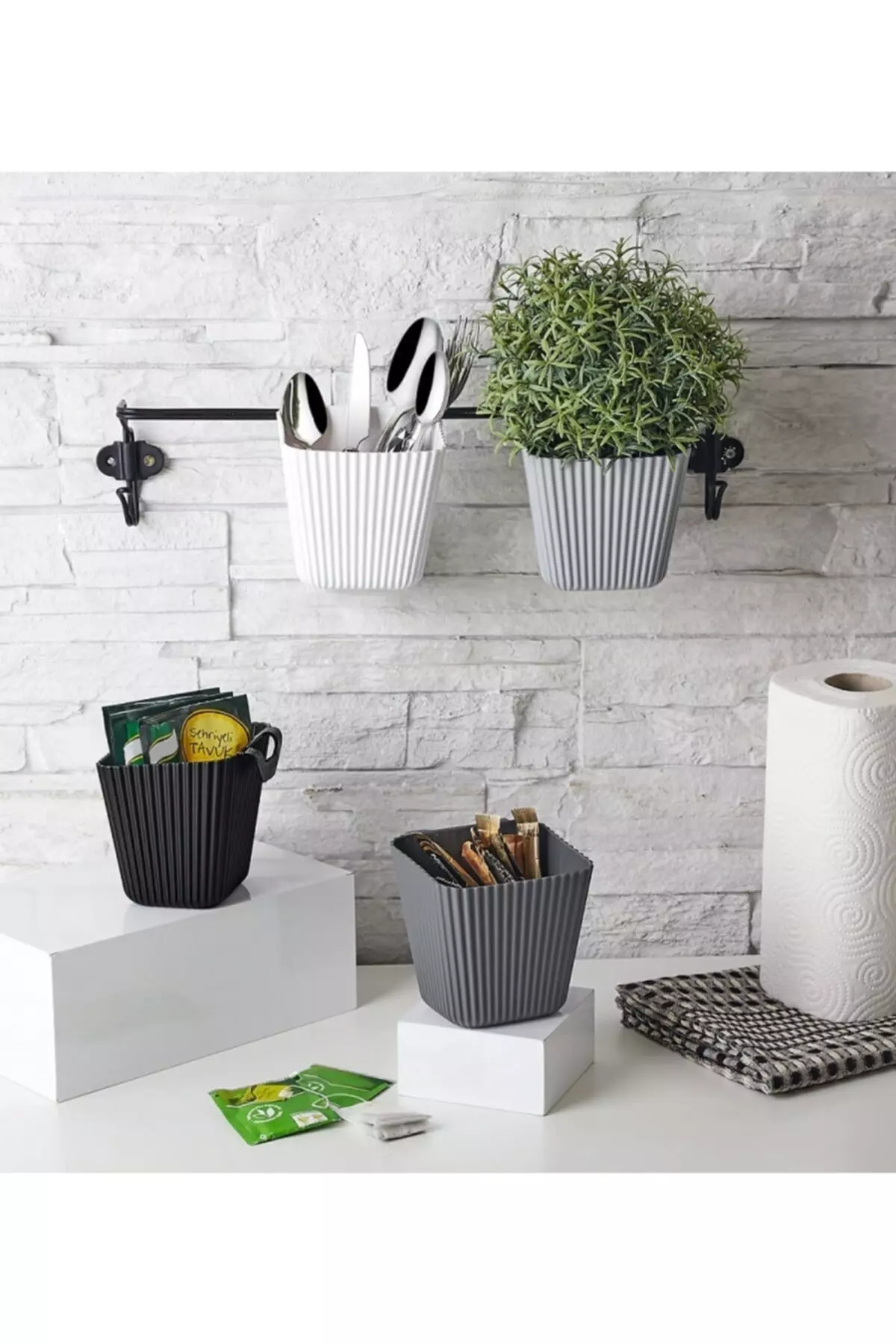 Lv-223 4 Layer 4 Color Fix Organizer - Decorative Mini Pot