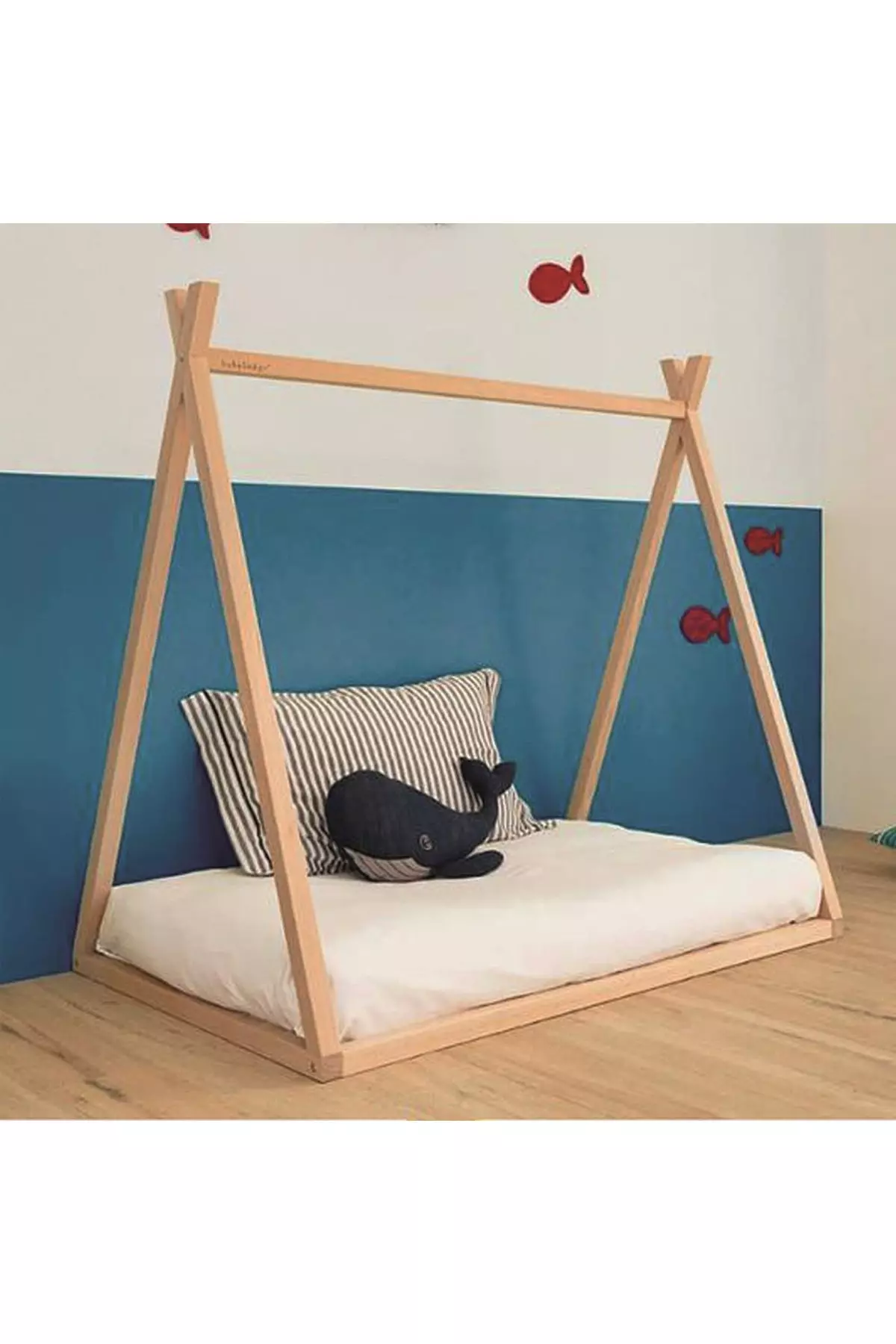 Brand New Montessori Children's Bed Play Area Tent Strawberry 90x200