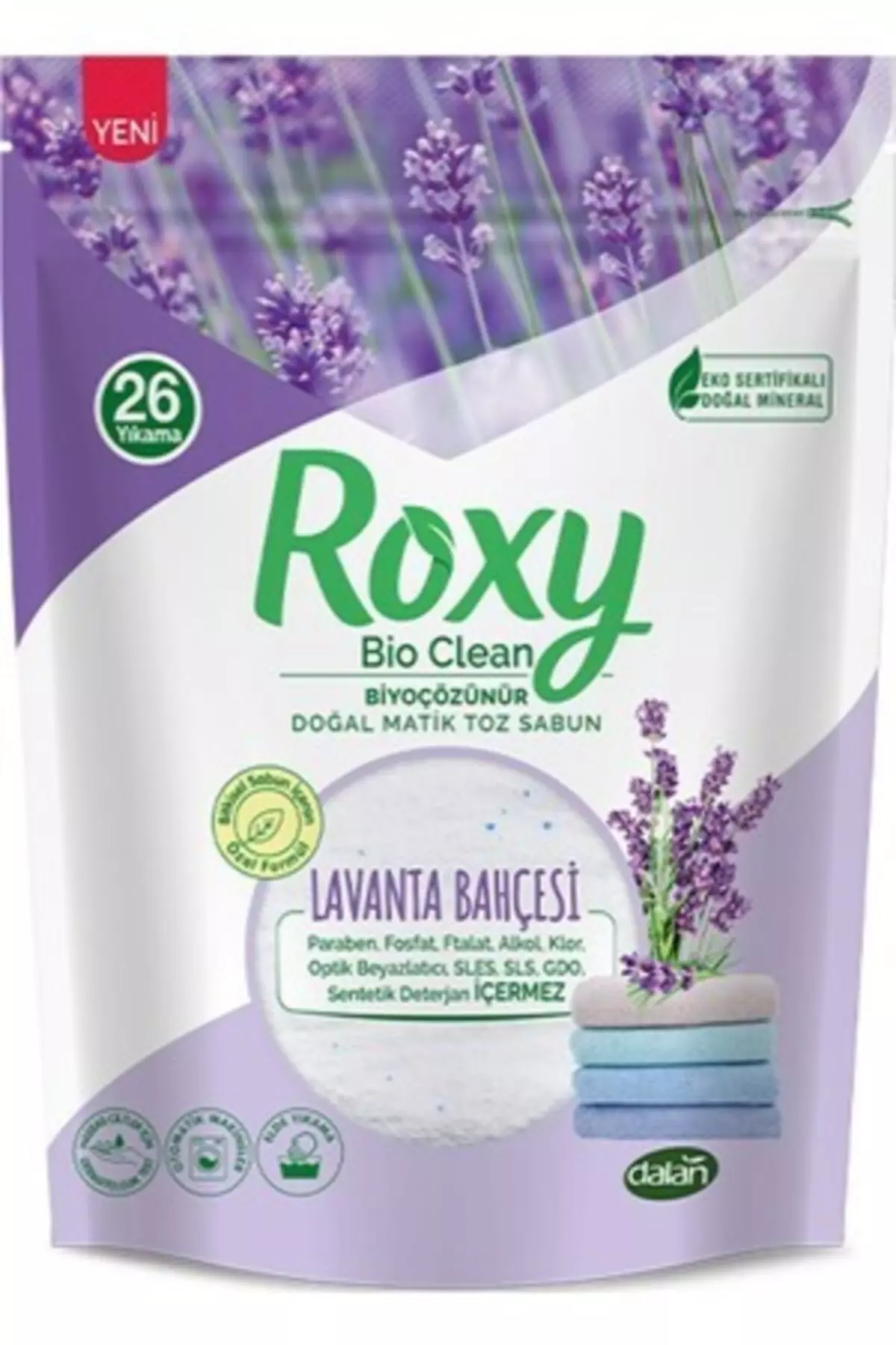 Roxy Powder Soap Dispenser 800 gr X 12 Pieces Lavender