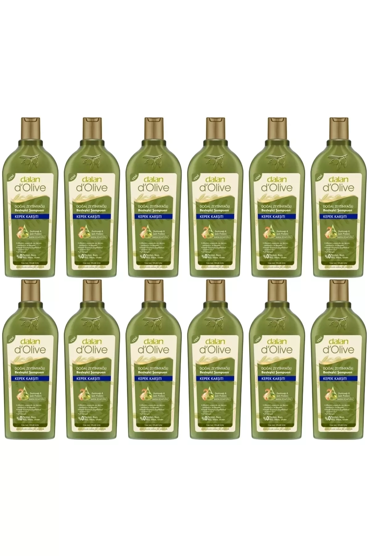 d'Olive Anti-Dandruff Shampoo 400ml 12 Pieces
