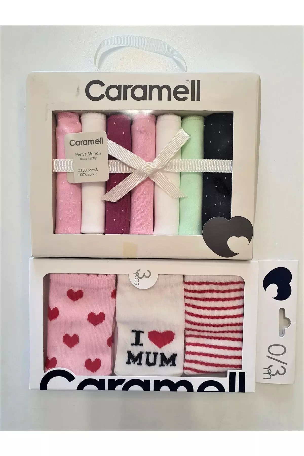 %100 Cotton Baby Handkerchief, Three Socks Advantageous Set