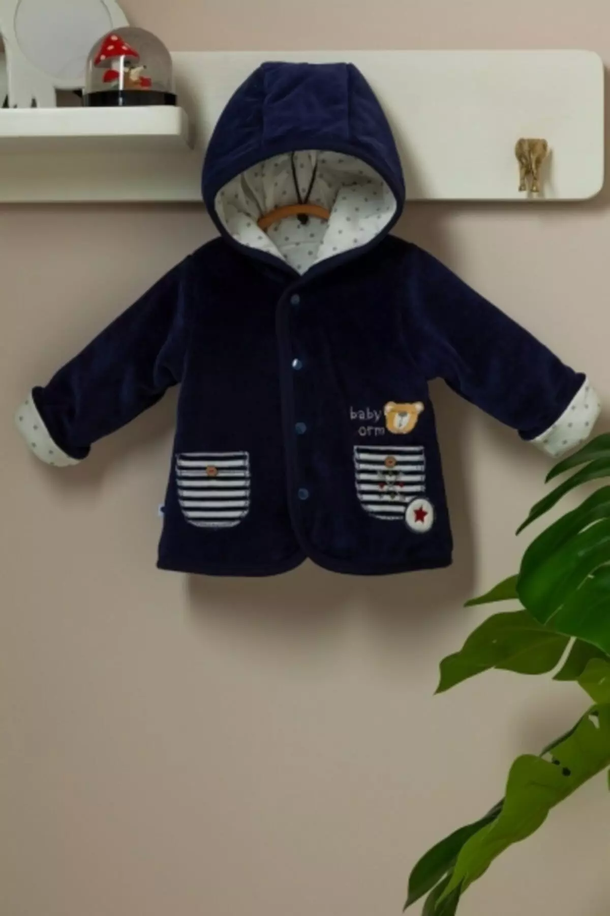 Boy Baby Navy Blue Coat