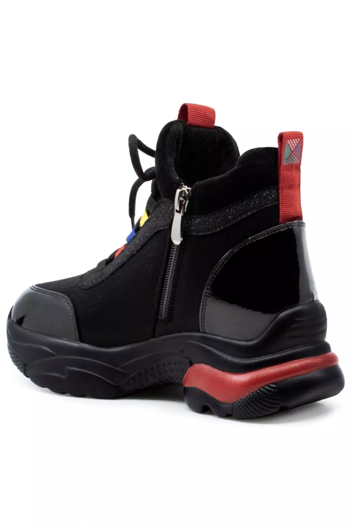Women's Black Thick Heel Boot