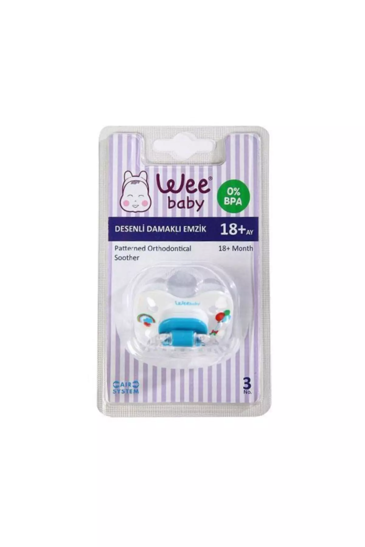 Wee Silicone Patterned Pacifier No:3