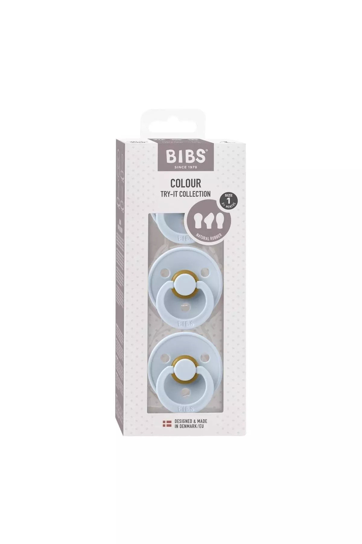 Try It Colour Pacifier Set - Baby Blue
