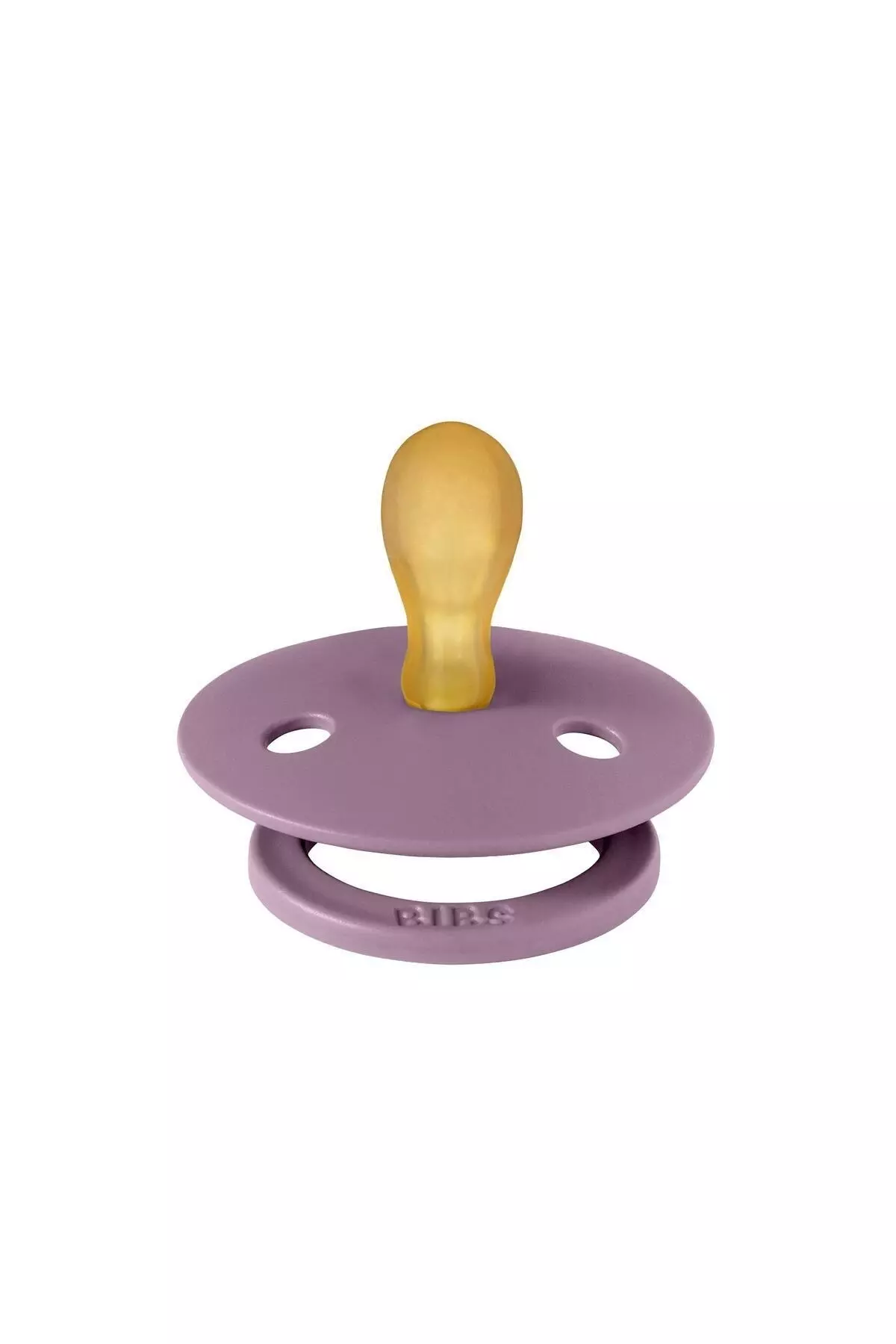 Colour Symmetric Rubber Pacifier-mauve 0-6 Months