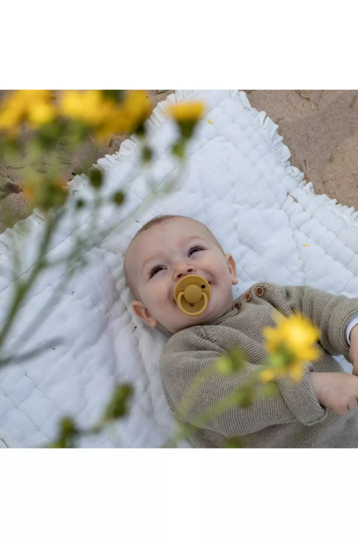 De Lux Rubber Pacifier - Peach Sunset 0-6 Months