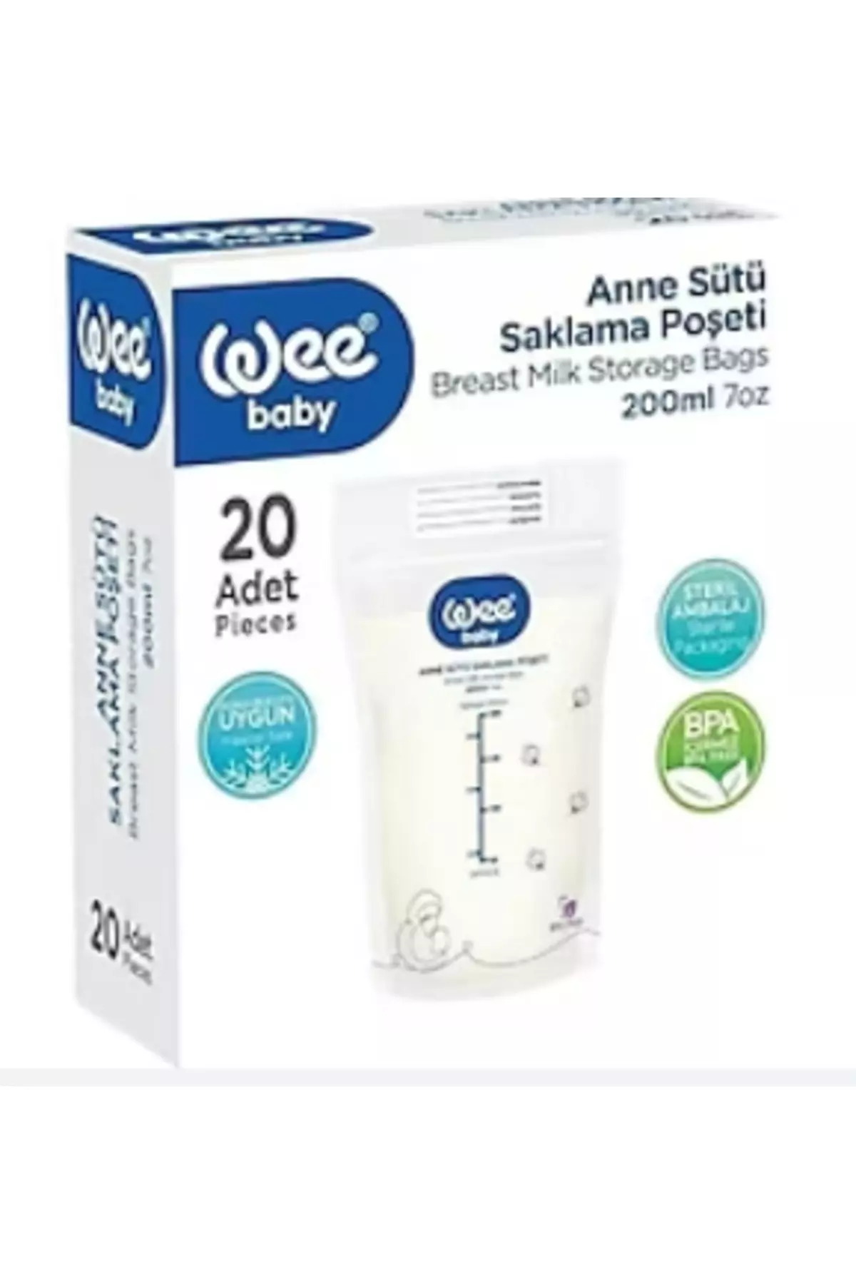 Wee 558 Milk Storage Bag 20-pack