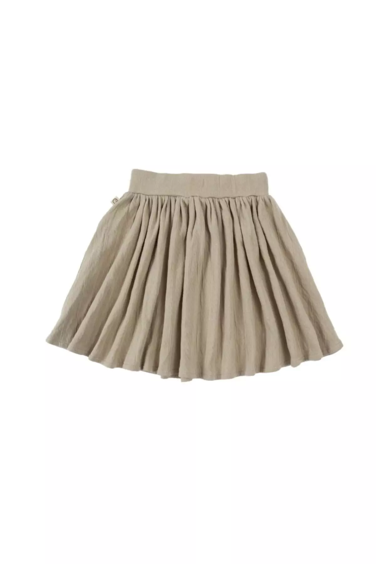 Mini Skirt Child Beige Organic Cotton