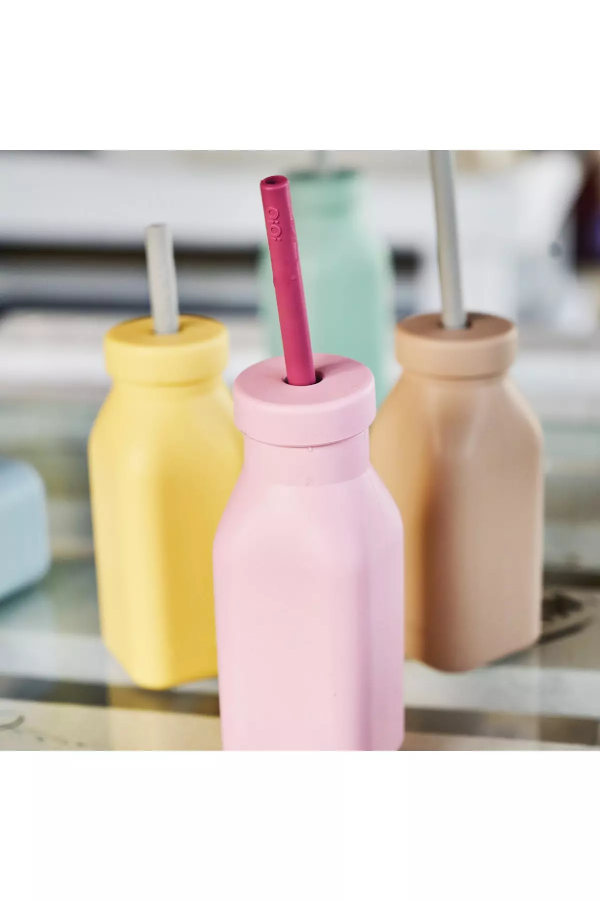 Silicone Bottle and Pipette - Pinky Pink / Velvet Rose