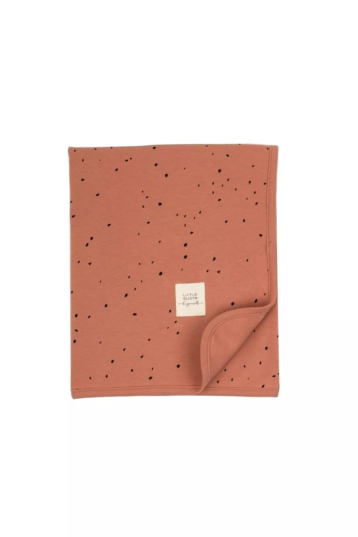 Double Layer Baby Blanket Pink Organic Cotton 80x100cm
