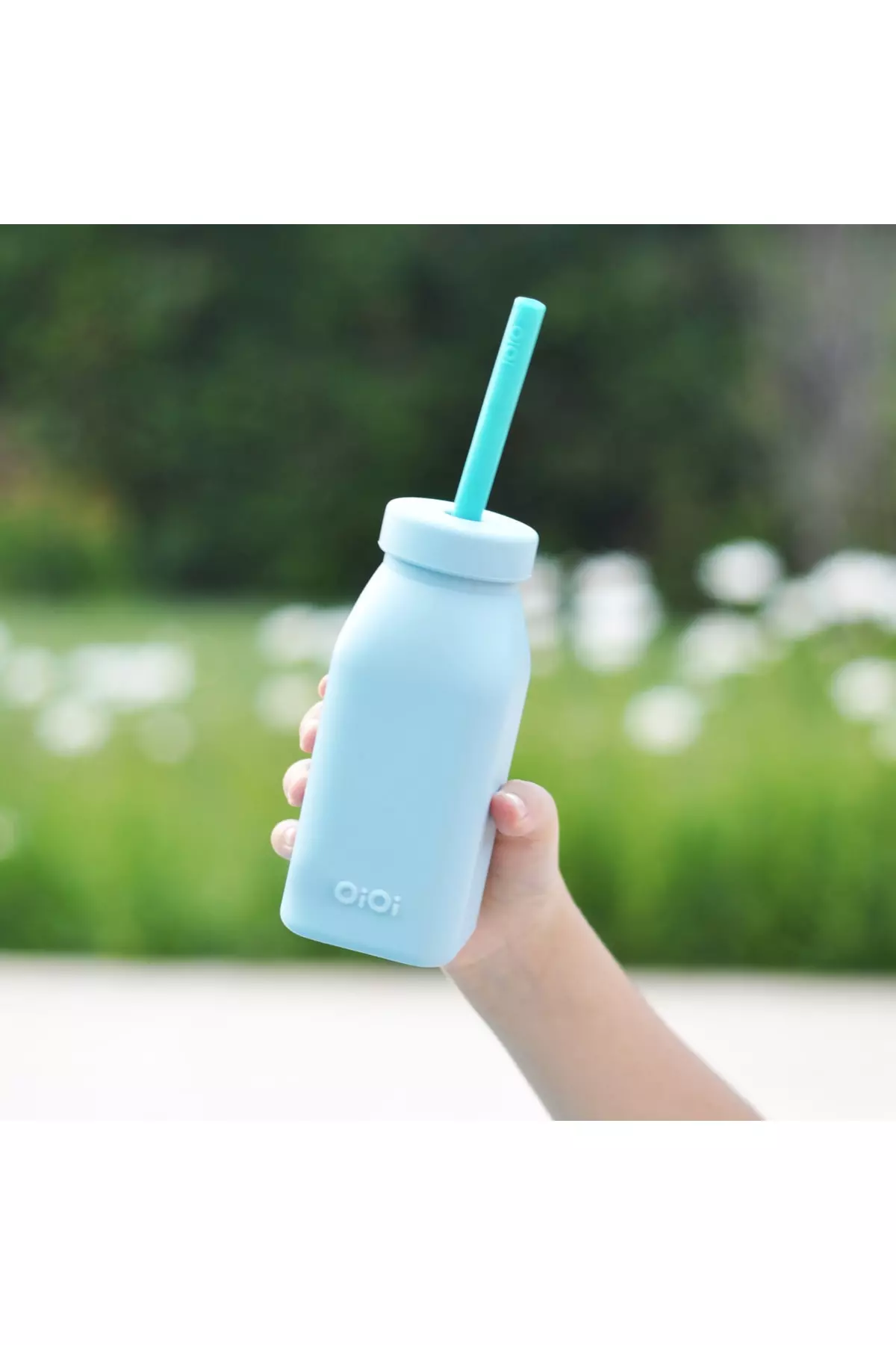Silicone Bottle and Pipette - Mineral Blue / Aqua Green