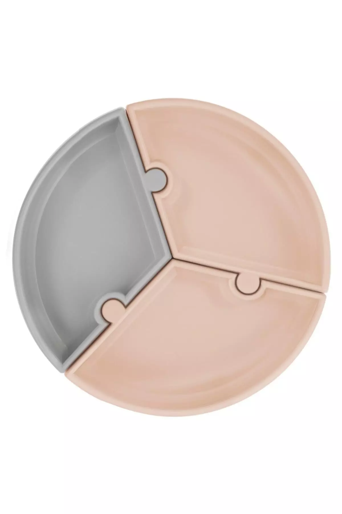 Puzzle Vacuum Base Silicone Plate Beige