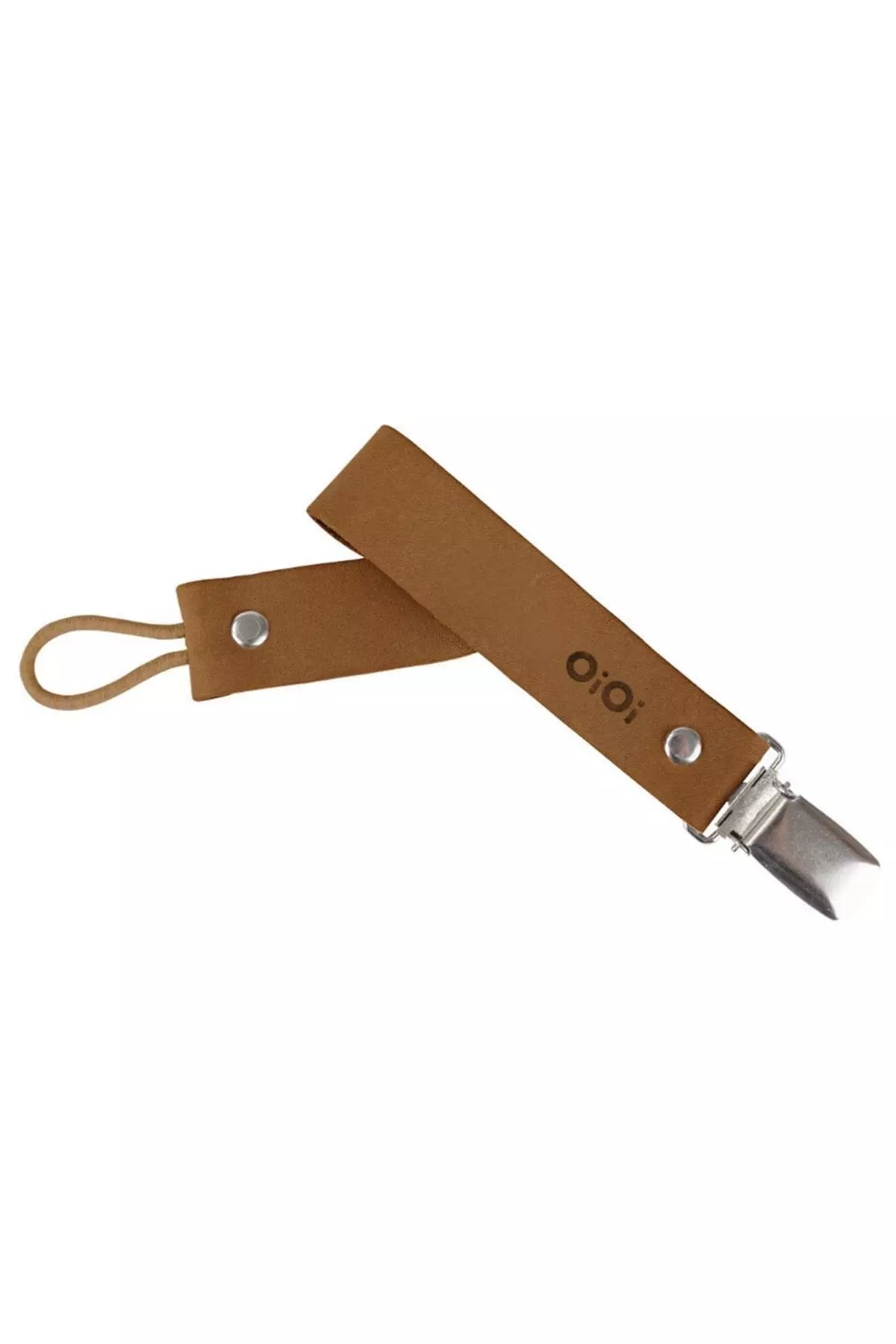Klips Cinnamon Brown Pacifier & Teether Clip