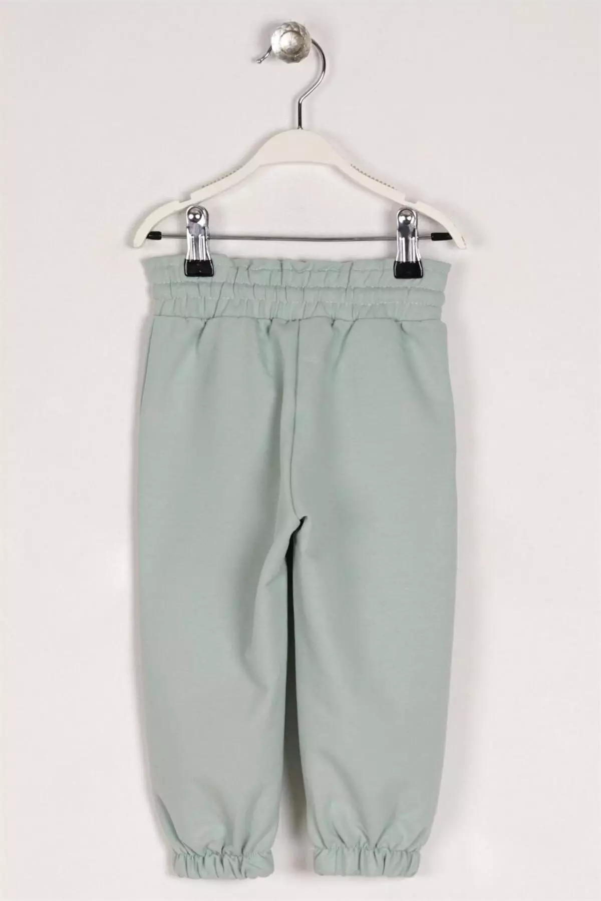 Girl Child Çağla Green Colored Rubber Band Sweatpants