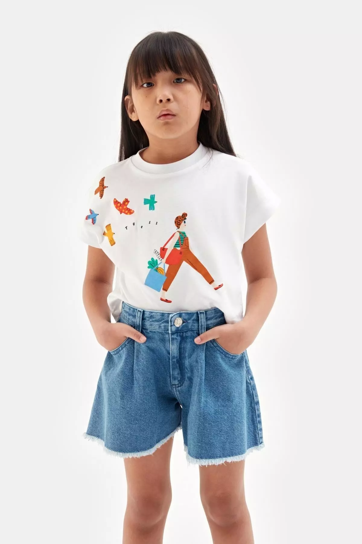 Girl's Denim Shorts 23ss2tj4120