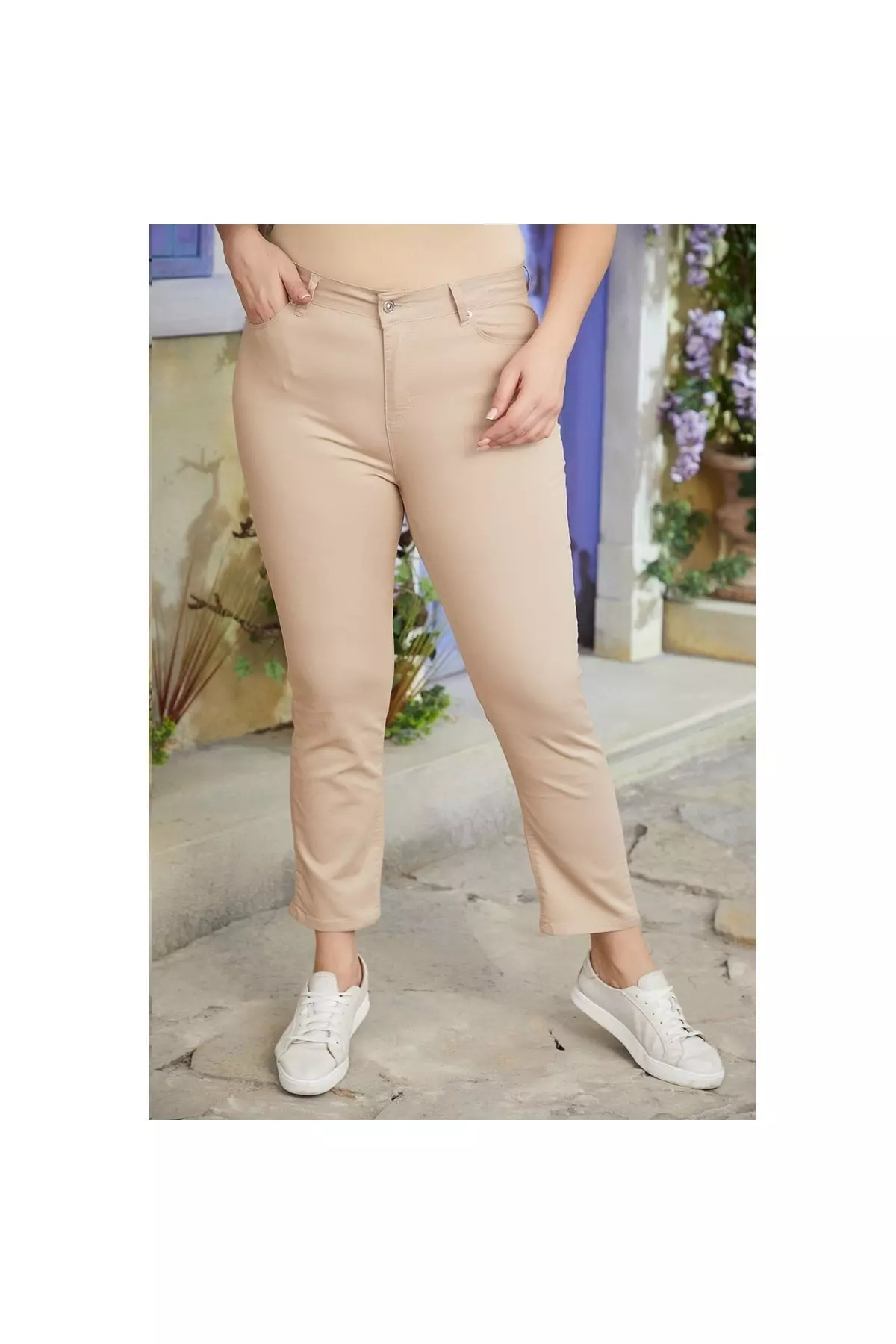 Plus Size Cotton Wrist Pants