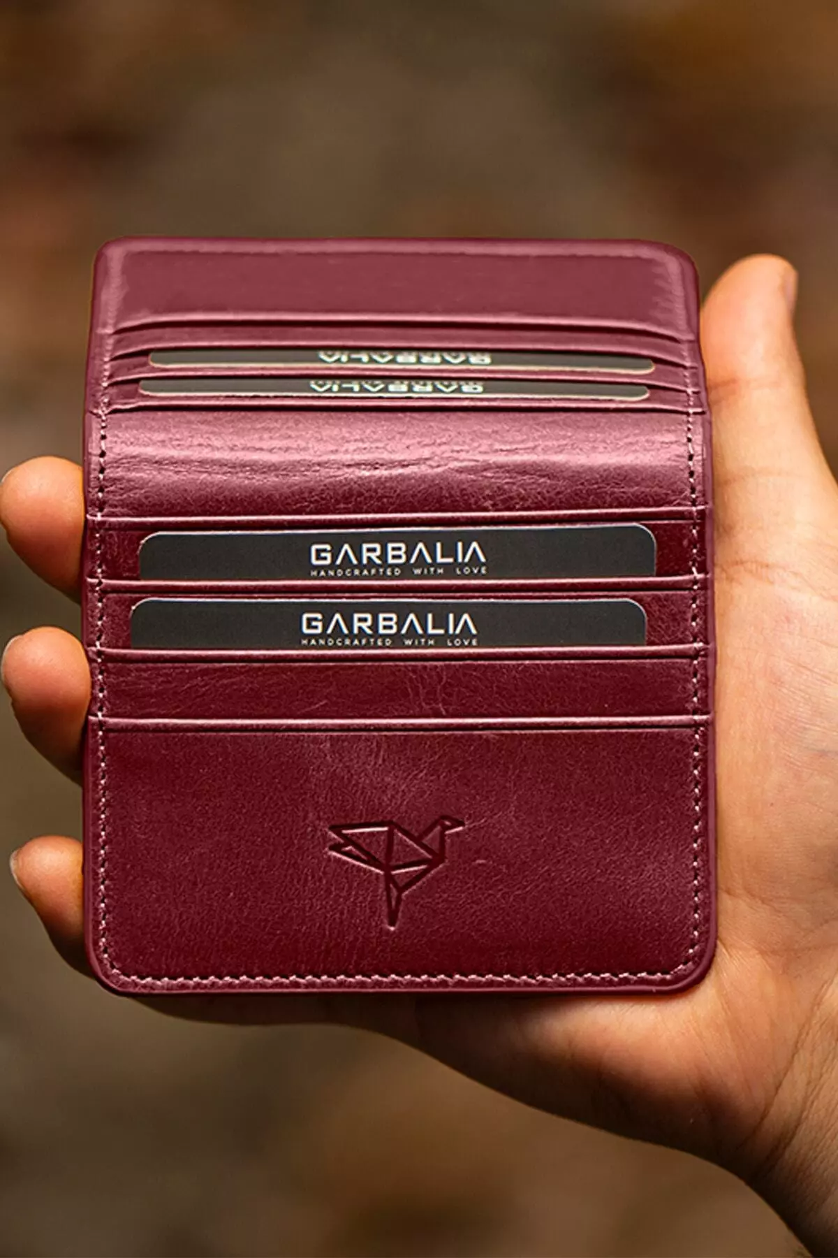 Vintage Leather Cardholder & Wallet Bordeaux