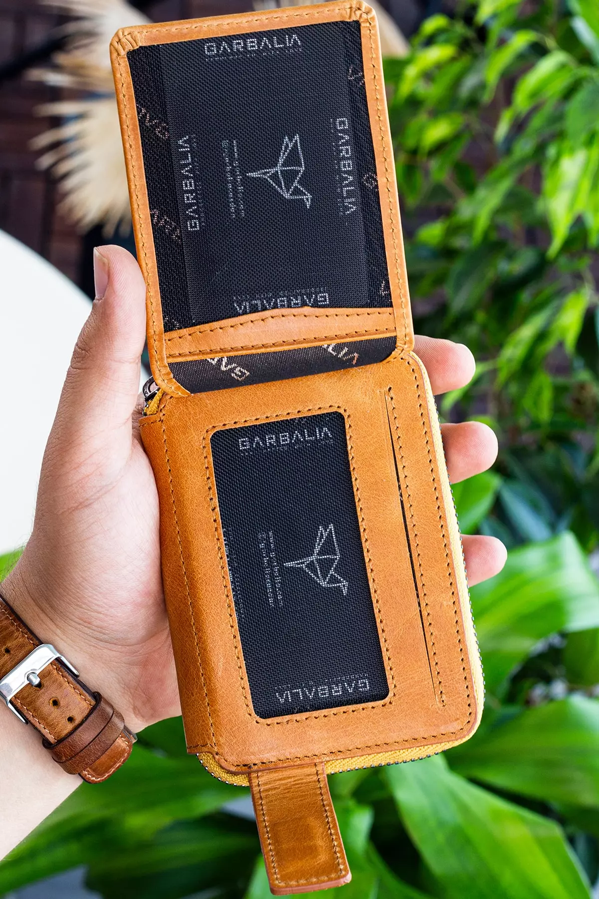 Ruth Vintage Leather Mustard Yellow Men's Cardholder Wallet