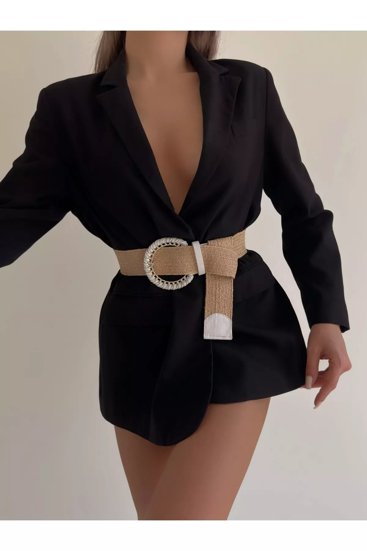 Knitted Belt with Buckle