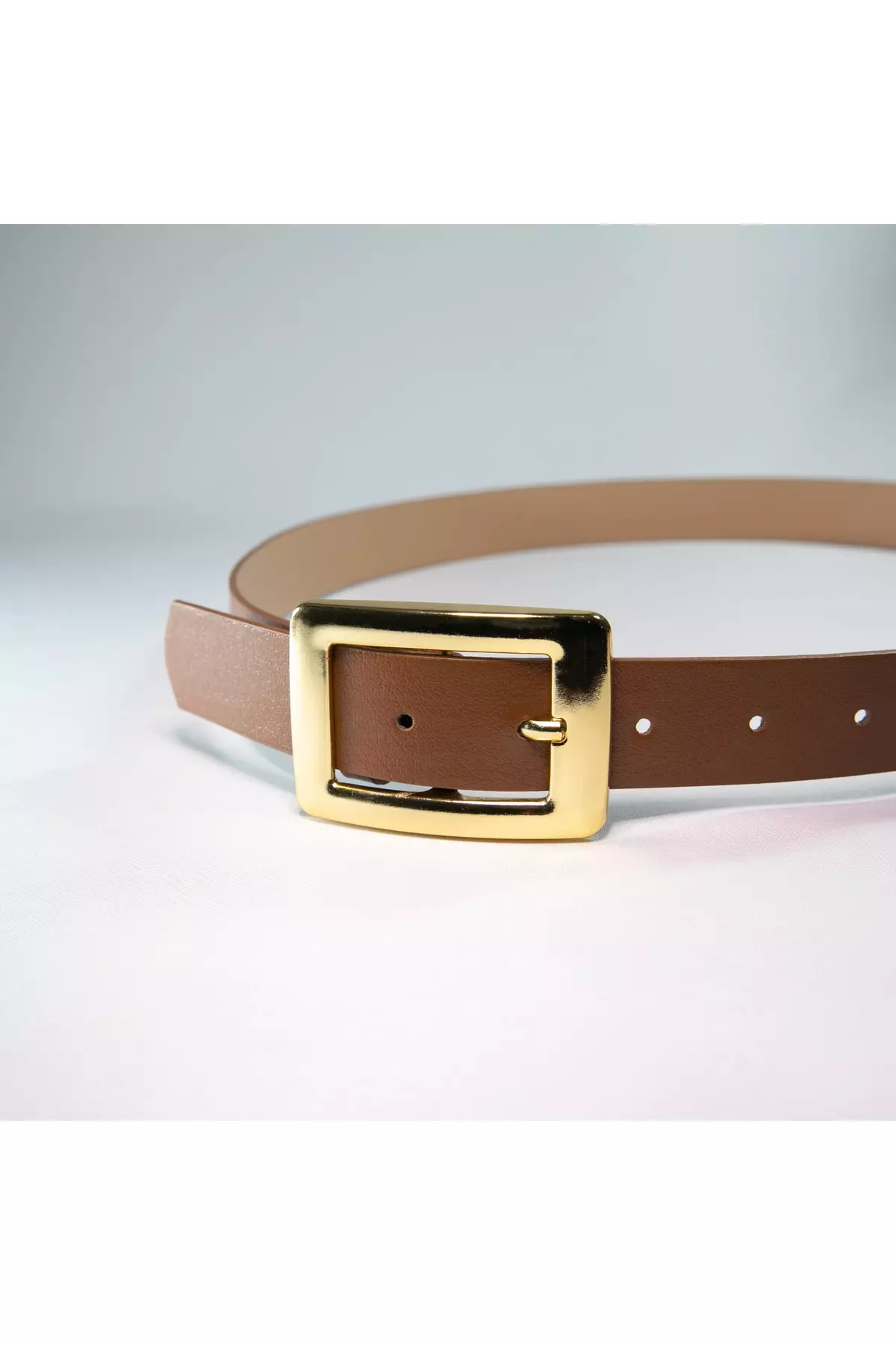 Women's Square Gold Buckle Belt