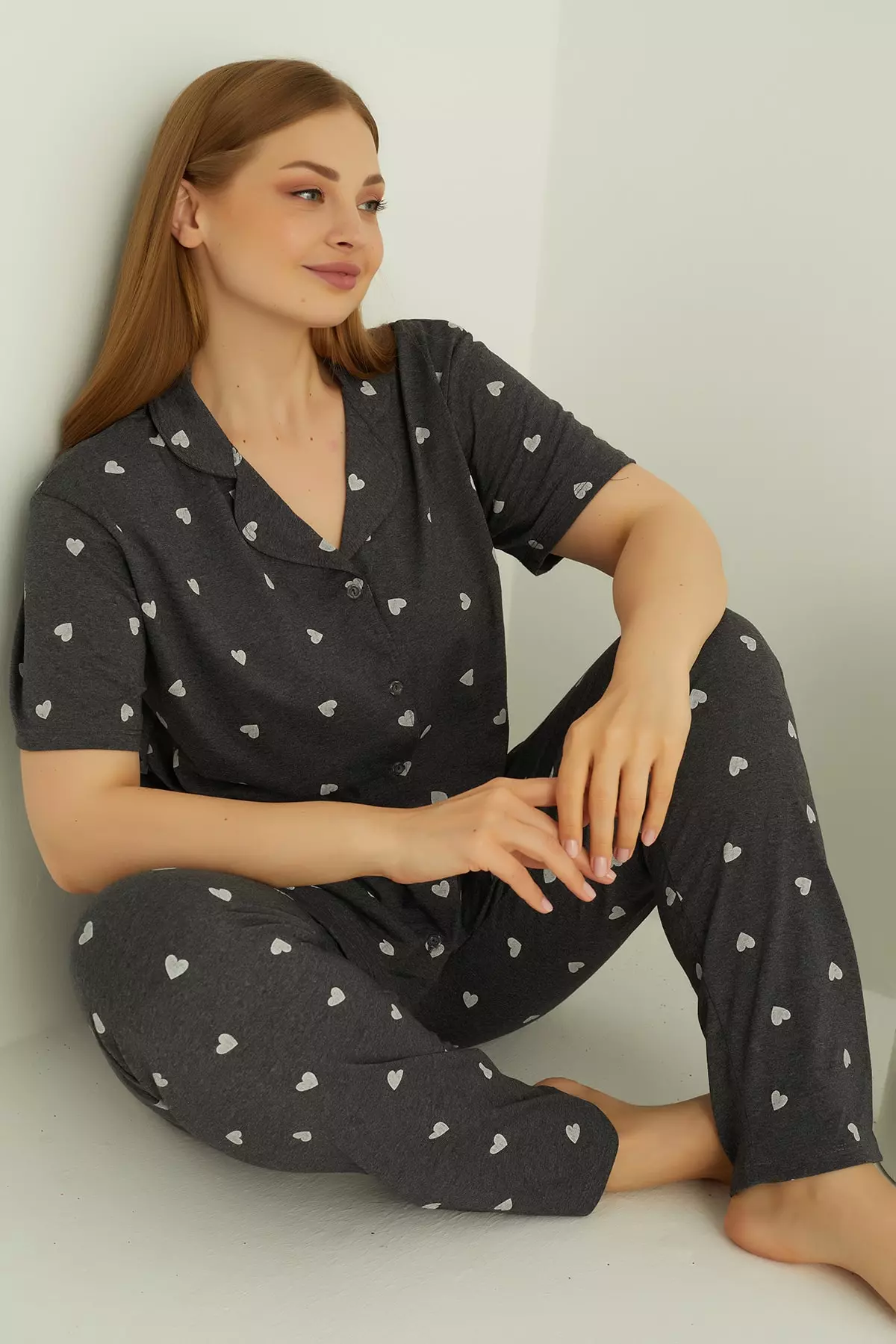COTTON BUTTONED PAJAMA SET