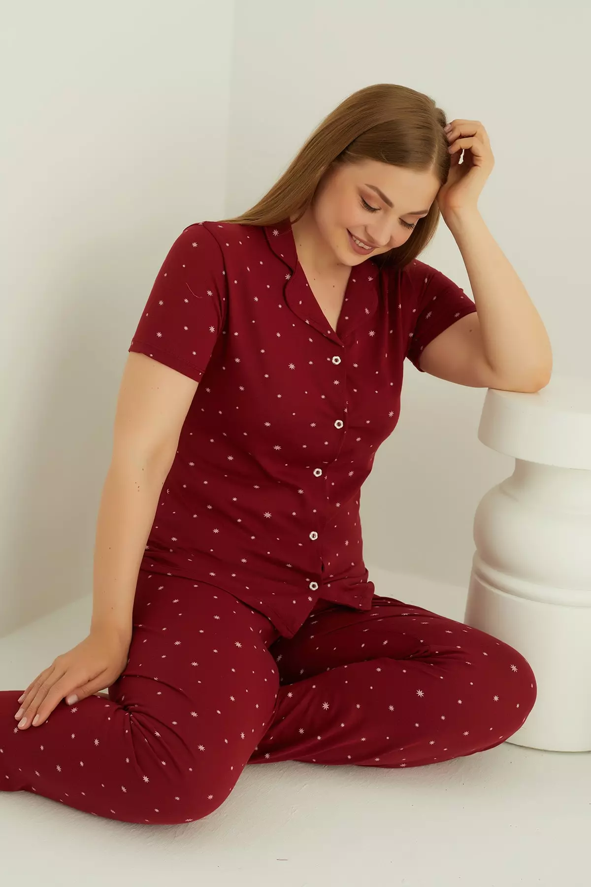 COTTON BUTTONED PAJAMA SET