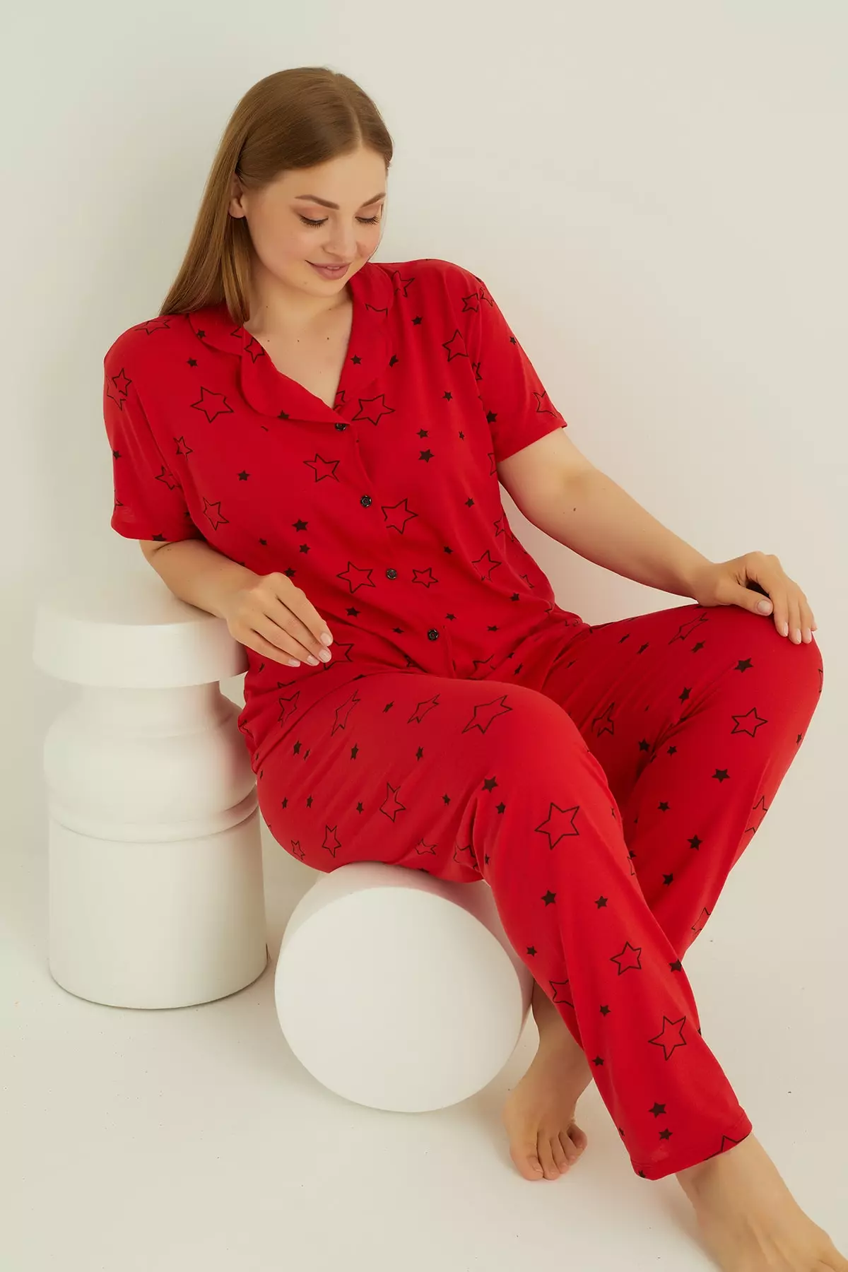 COTTON BUTTONED PAJAMA SET