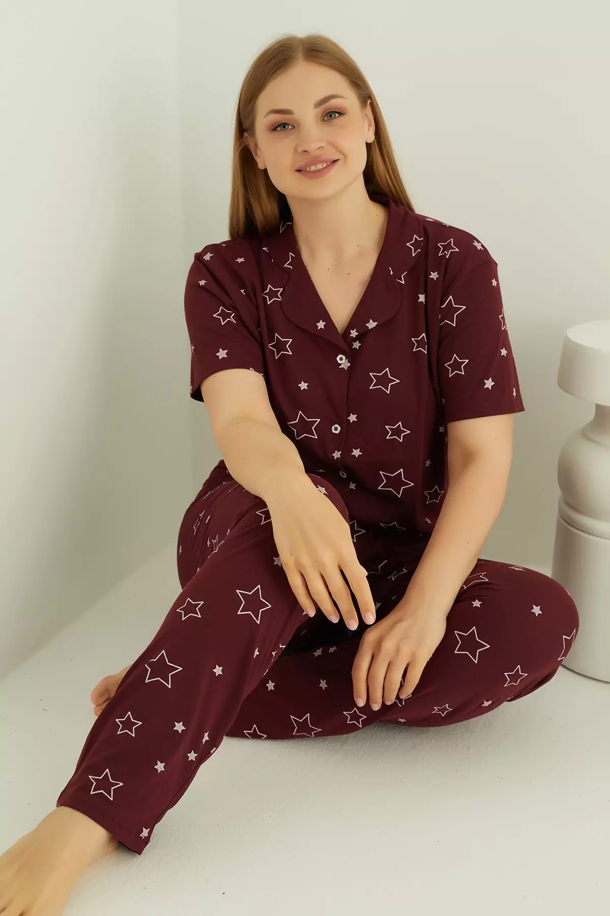 COTTON BUTTONED PAJAMA SET
