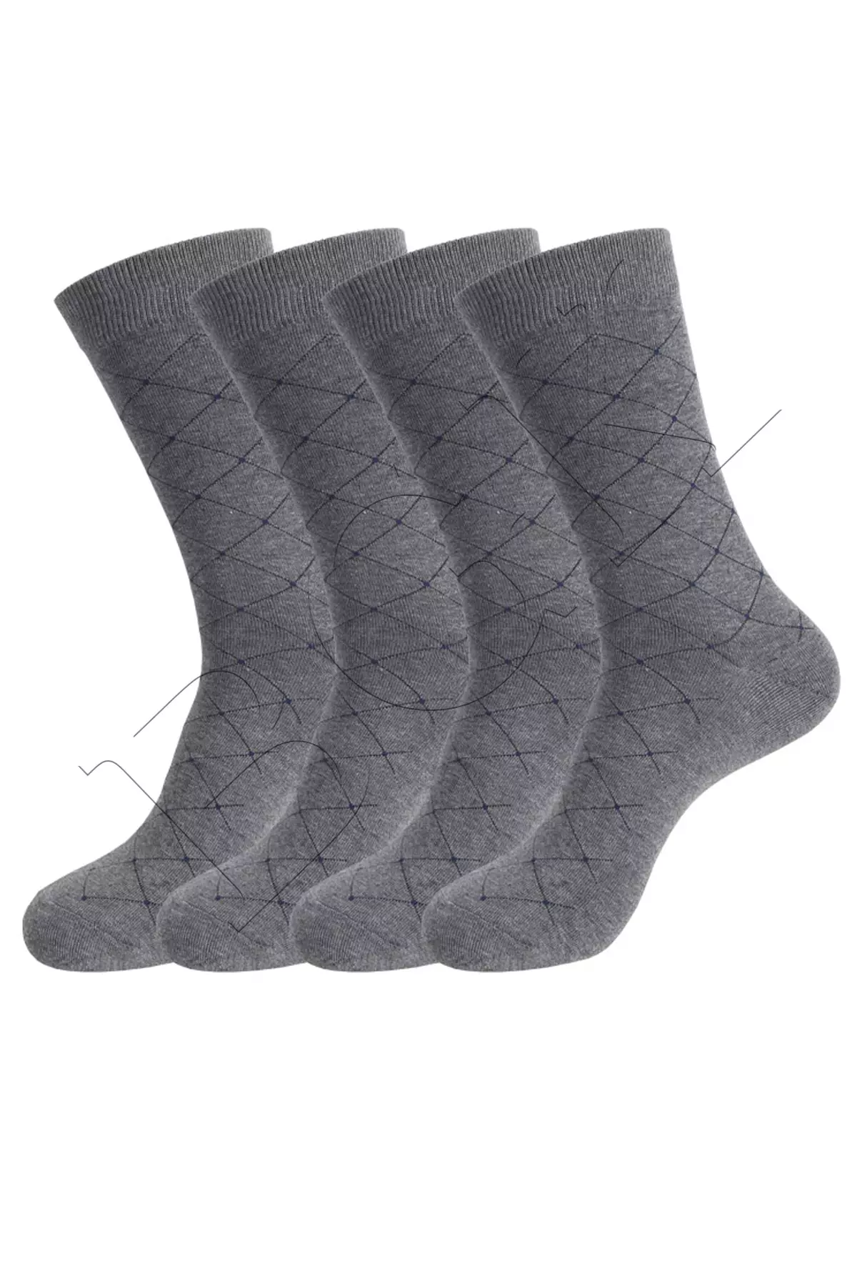 4 Pairs of Men's Patterned Socks