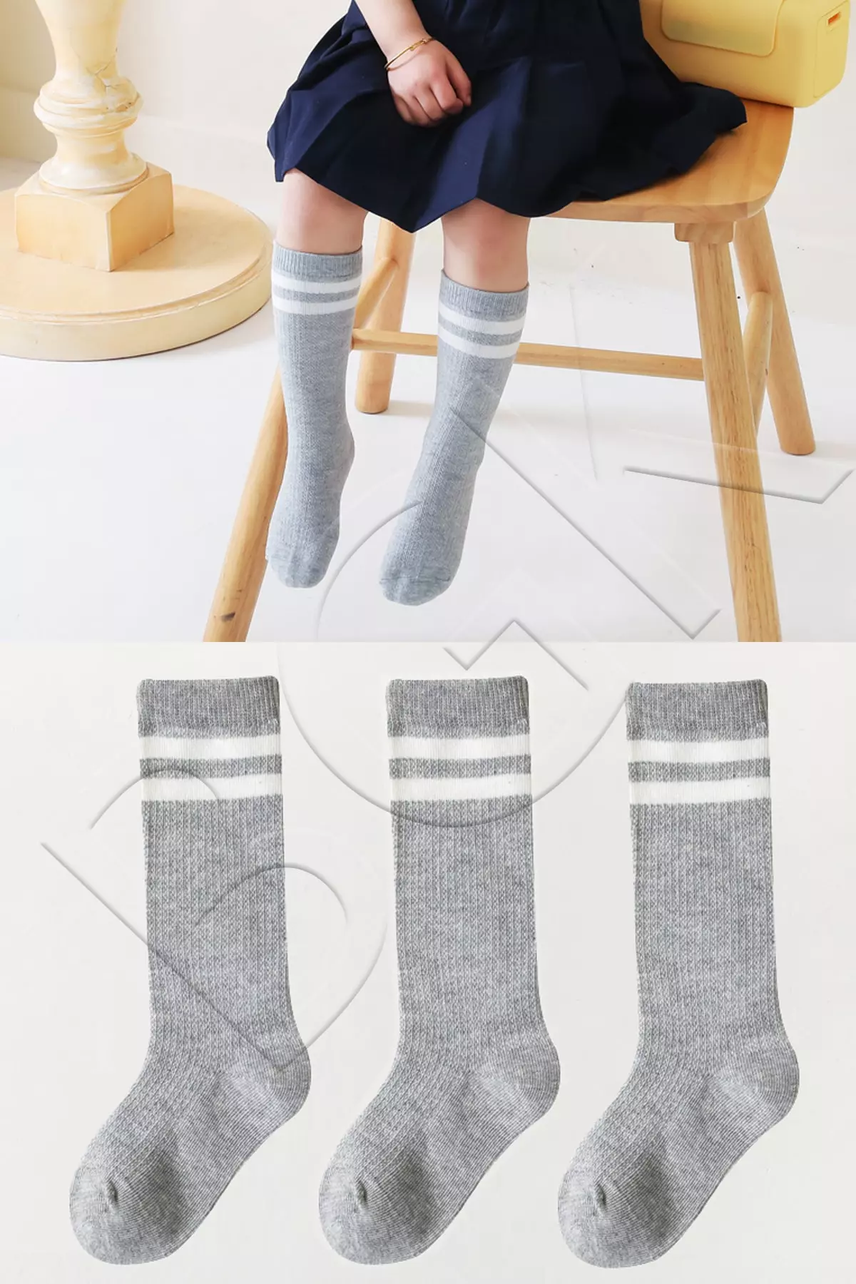 3 Pairs of Children's Low Cut Colorful Socks