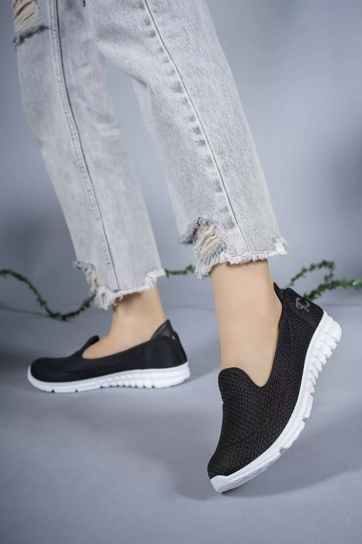 Women's Sneaker 0012801 Black White
