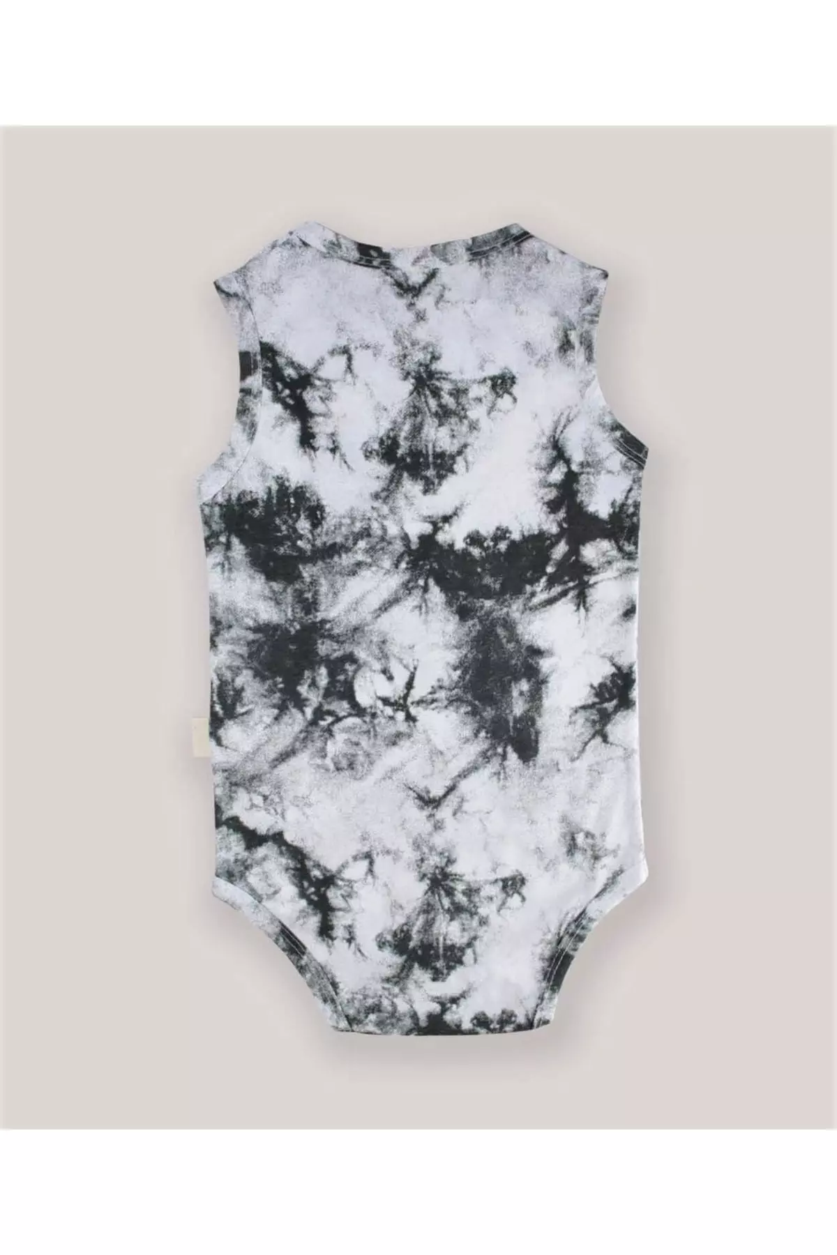 Patterned Sleeveless Bodysuit 0-3 Years Green Batik