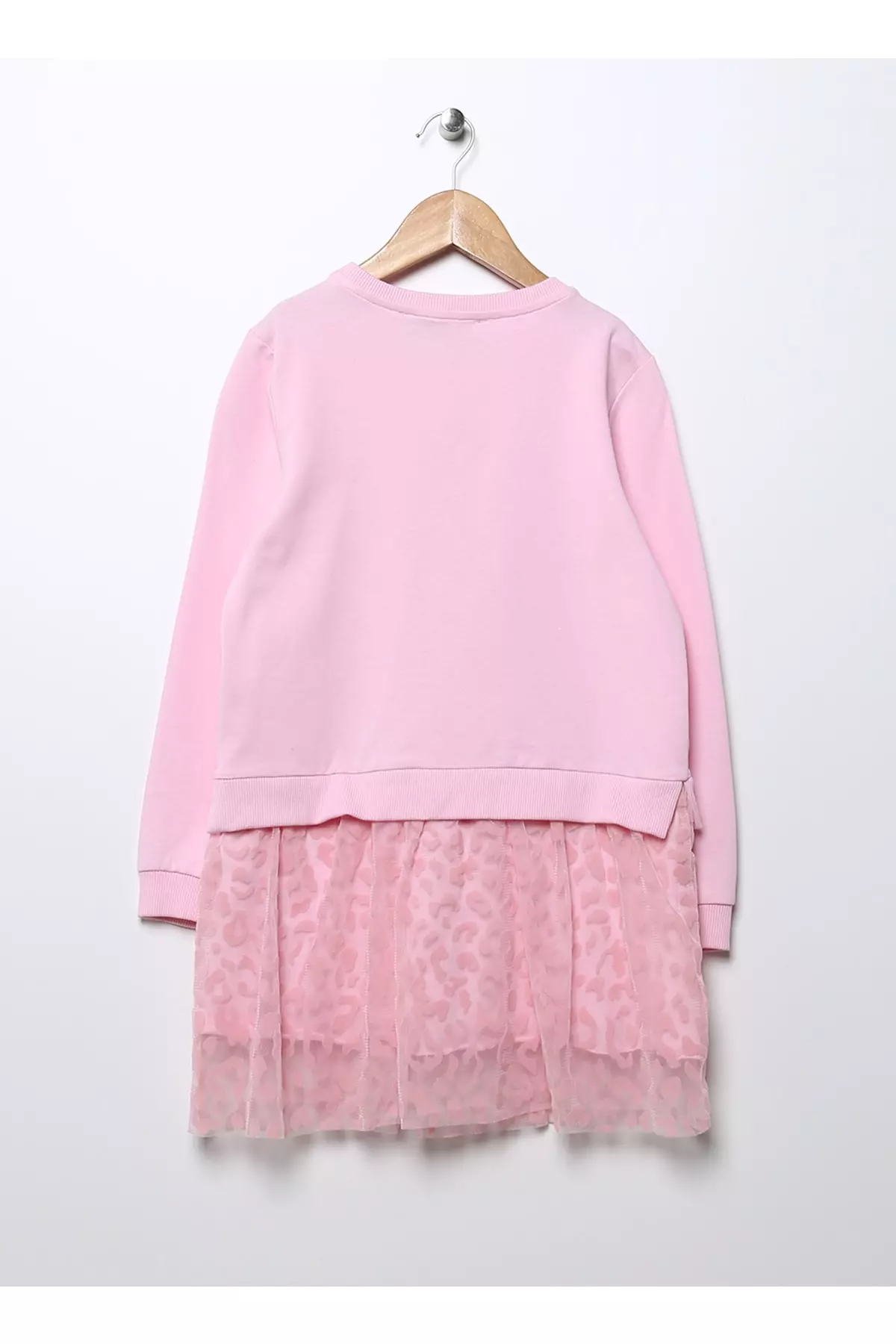 Printed Pink Girl Dress Dfg-12