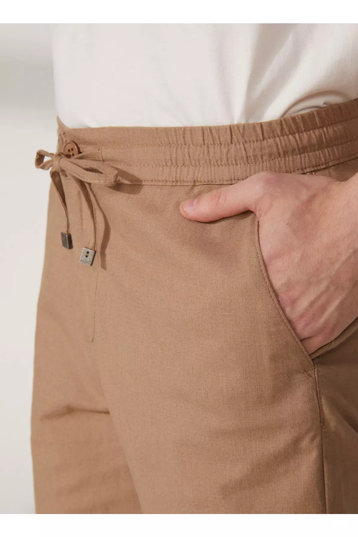 Lemon-Connected Standard Dark Beige Men's Bermuda Shorts Betan