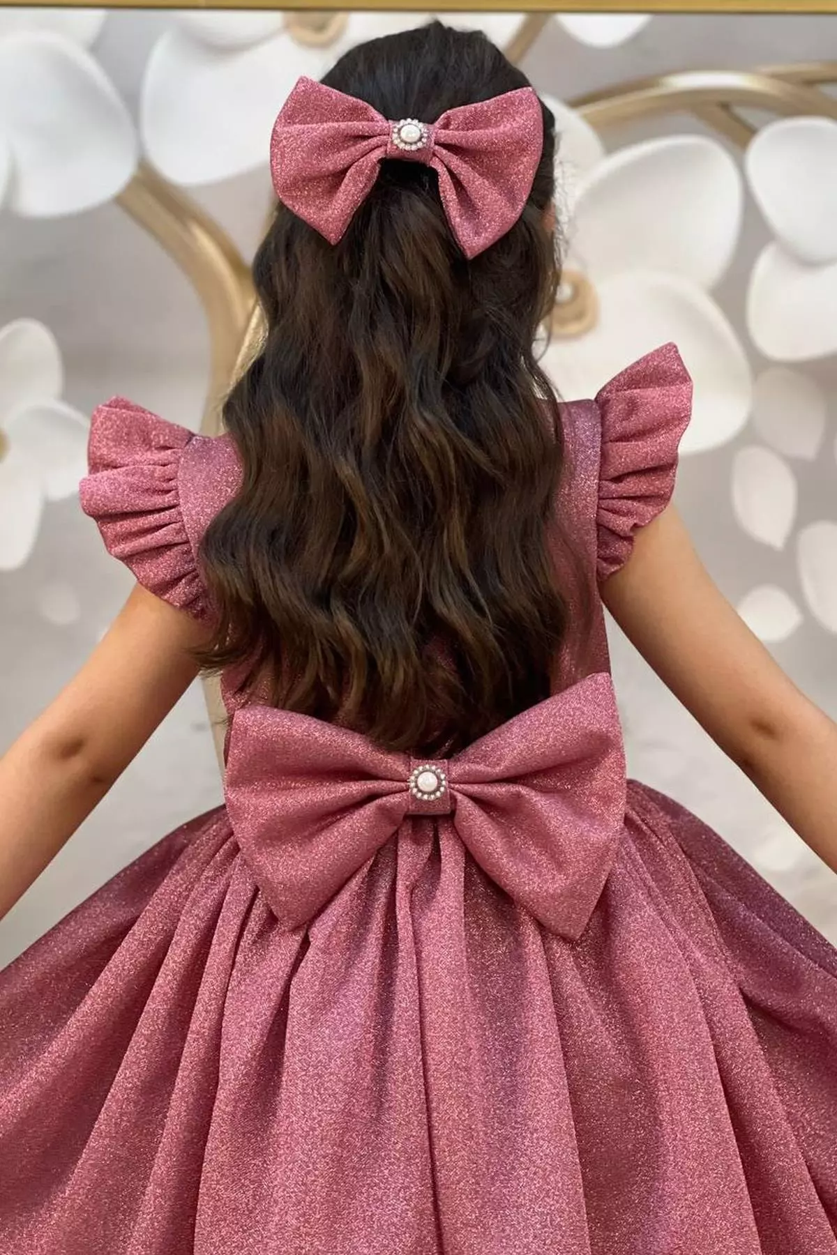 Girl Child Shining Pink Dress